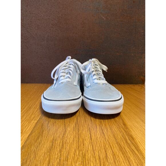 Vans Unisex Off The Wall Sneaker Suede/Canvas Baby Blue US Womens 7 / Mens 5.5 - Picture 6 of 7